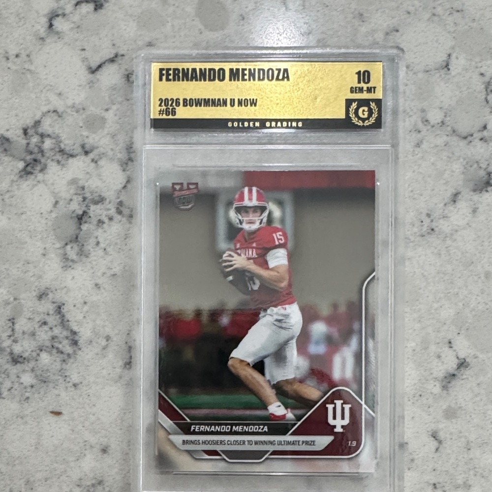 Topps Fernando Mendoza Card - Red, White, Gold